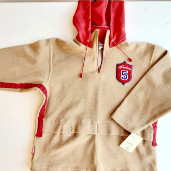 Moschino Varsity Fleece Pullover Jacket size 8 - Picture 5 of 5